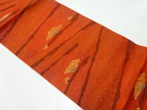 リサイクル　花模様織出し名古屋帯